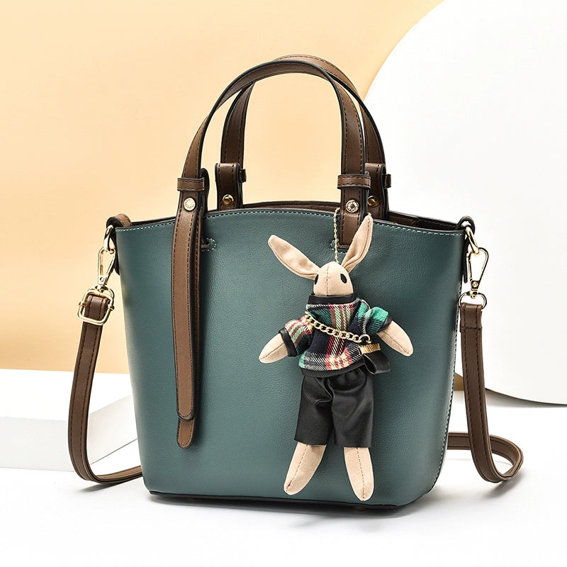 Bag Women's 2022 New Women's Bag Portable Crossbody Bag Texture Fashion Versatile Bucket Bag Large Capacity Tote Bag