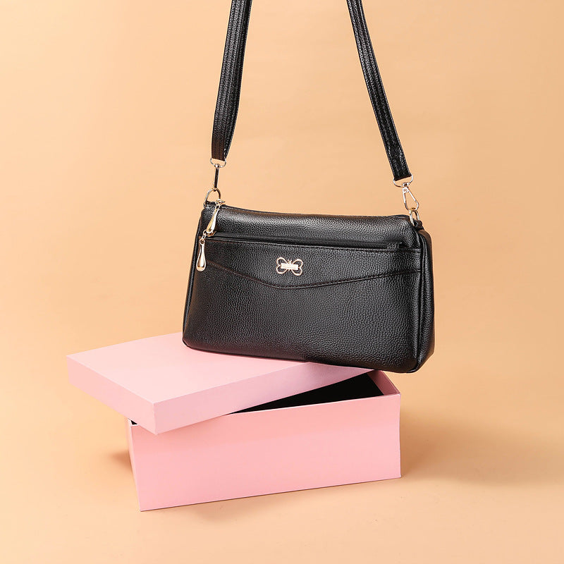 SIXSR 2025Women's bag small bag summer trend new messenger shoulder bag fashionable middle-aged pu Korean version messenger women's bag