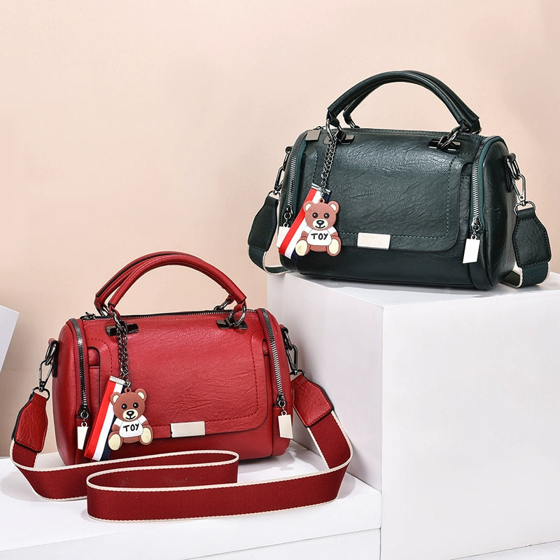 Bag Women's 2022 New Textured Portable Crossbody Women's Bag Large Capacity Retro Pillow Bag Mom Soft Leather Versatile
