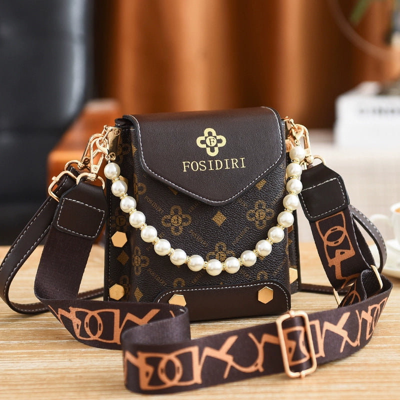 Bag women new trendy ins Internet celebrity fashion versatile shoulder messenger mobile phone bag change bag small bag
