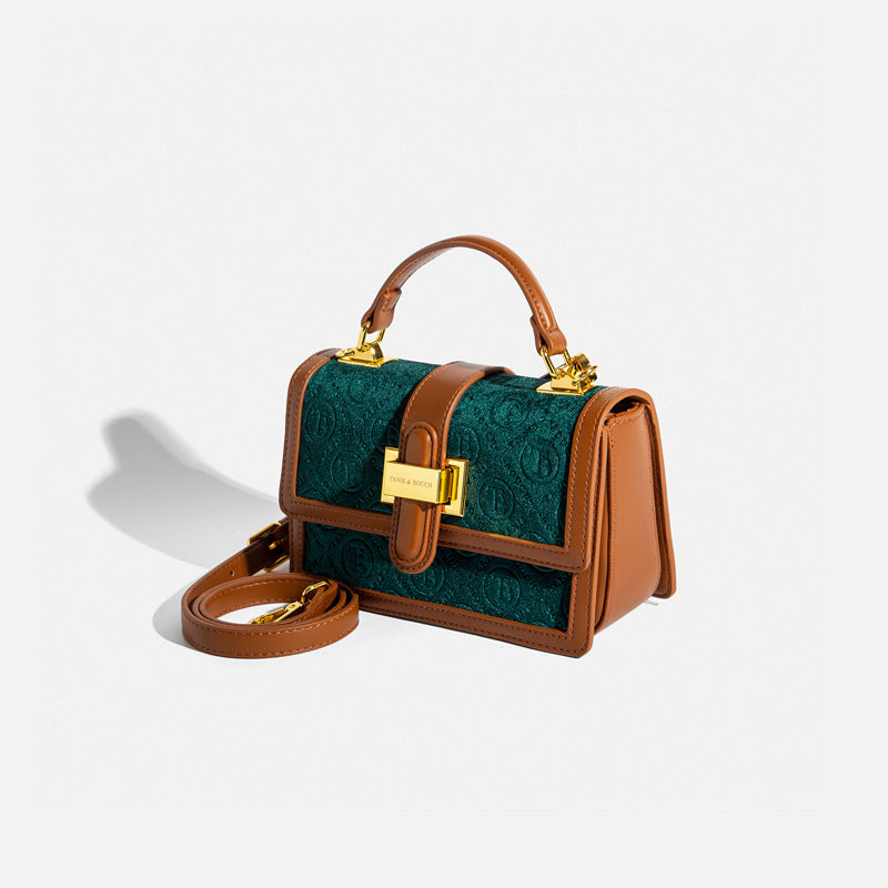 2025 popular autumn and winter new velvet bag women's portable small square bag niche high-end sense versatile single shoulder messenger bag women