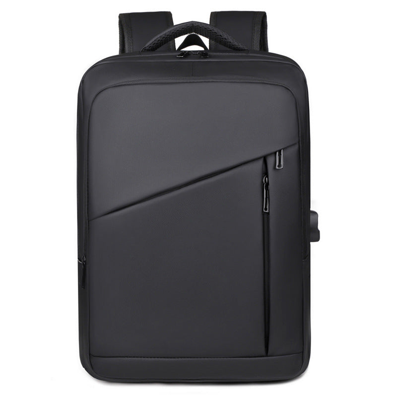 2025 Cross-border new men's high-end business backpack, multi-compartment large-capacity anti-splashing water travel commuter leather film backpack