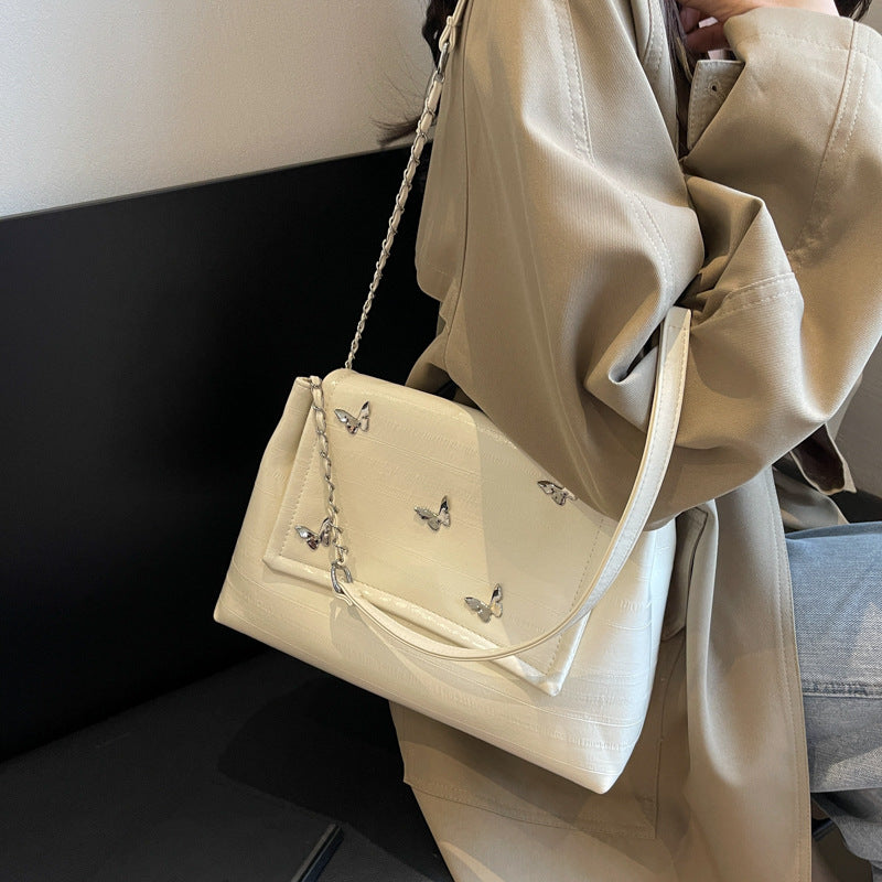 SIXSR 2025 Premium sense large-capacity bag women's popular new versatile chain niche Korean fashion commuter shoulder tote bag