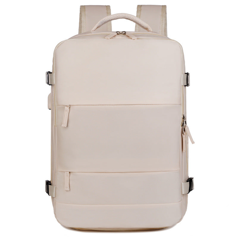 2025 Backpack Men's and Women's Simple Commuter Travel Computer Backpack Canvas Large Capacity Junior High School High School Student School Bag