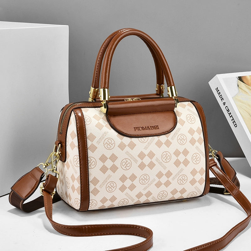 Women's bags trendy fashion handbags new versatile Boston bags retro temperament shoulder messenger bags women