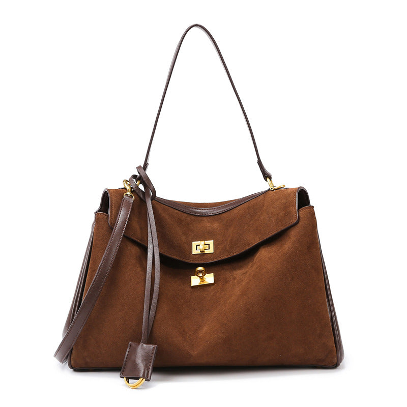 2025 Bag women's popular new rodeo bag large-capacity commuter tote bag B home same handbag texture shoulder bag