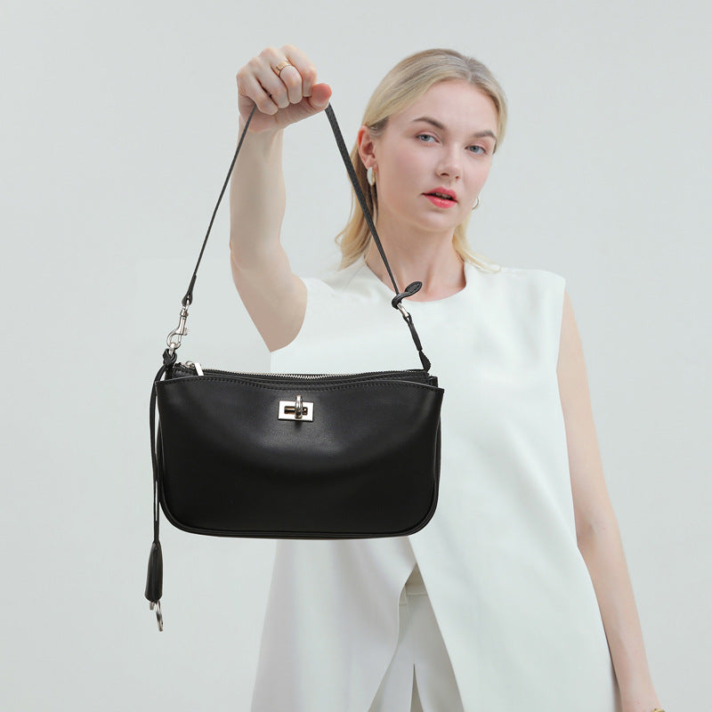 2025 body bag New fashion light luxury women's bag high-end sense versatile underarm bag women's new casual commuter shoulder bag