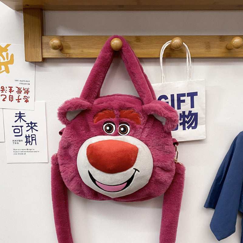 SIXSR 2025 Cartoon cute plush toy bag doll bag women's bag grab machine doll gift shoulder messenger bag