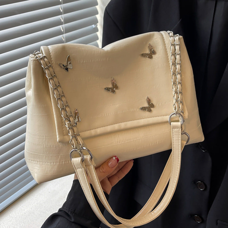 SIXSR 2025 Premium sense large-capacity bag women's popular new versatile chain niche Korean fashion commuter shoulder tote bag
