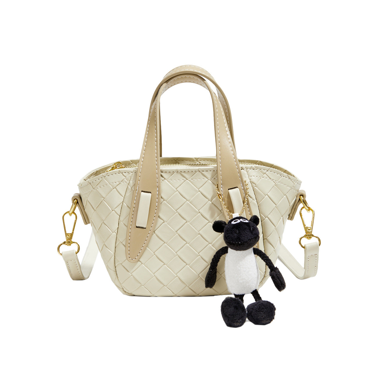 SIXSR 2025 Niche design woven handbag bag women's popular new Japanese hand carry vegetable basket bag small shoulder messenger bag