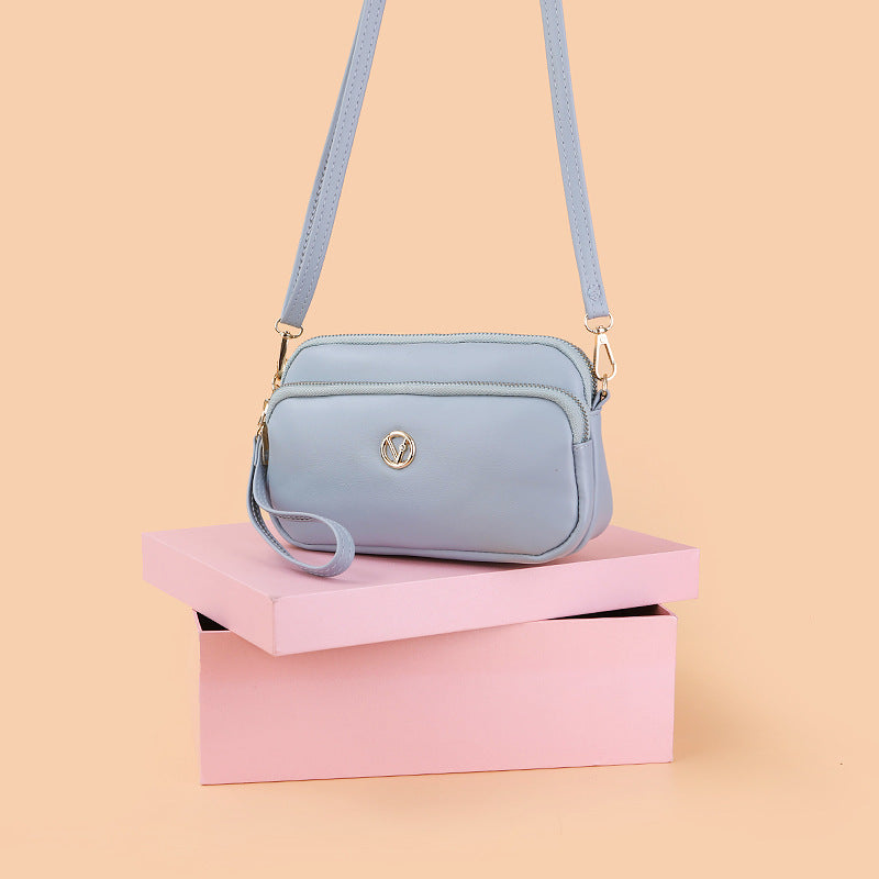 SIXSR 2025Hot style niche women's bag design new Internet celebrity shoulder messenger bag Korean version fashion small bag mini mobile phone bag