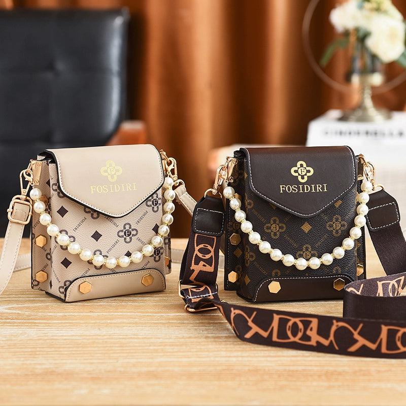 Bag women new trendy ins Internet celebrity fashion versatile shoulder messenger mobile phone bag change bag small bag