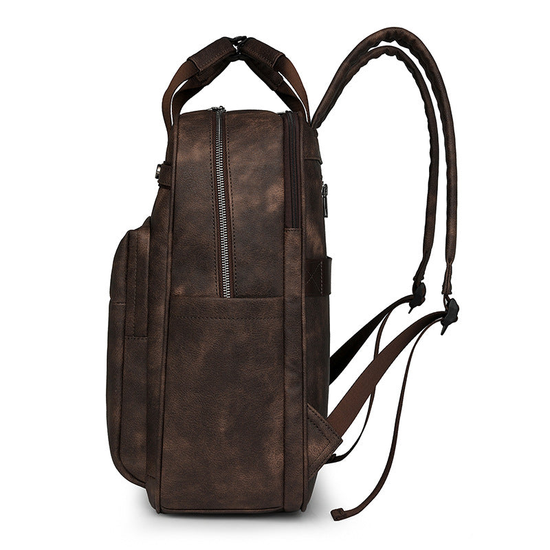 2025 2025 Popular trade new women's bag fashionable PU backpack multi-functional backpack large capacity commuter backpack mommy backpack