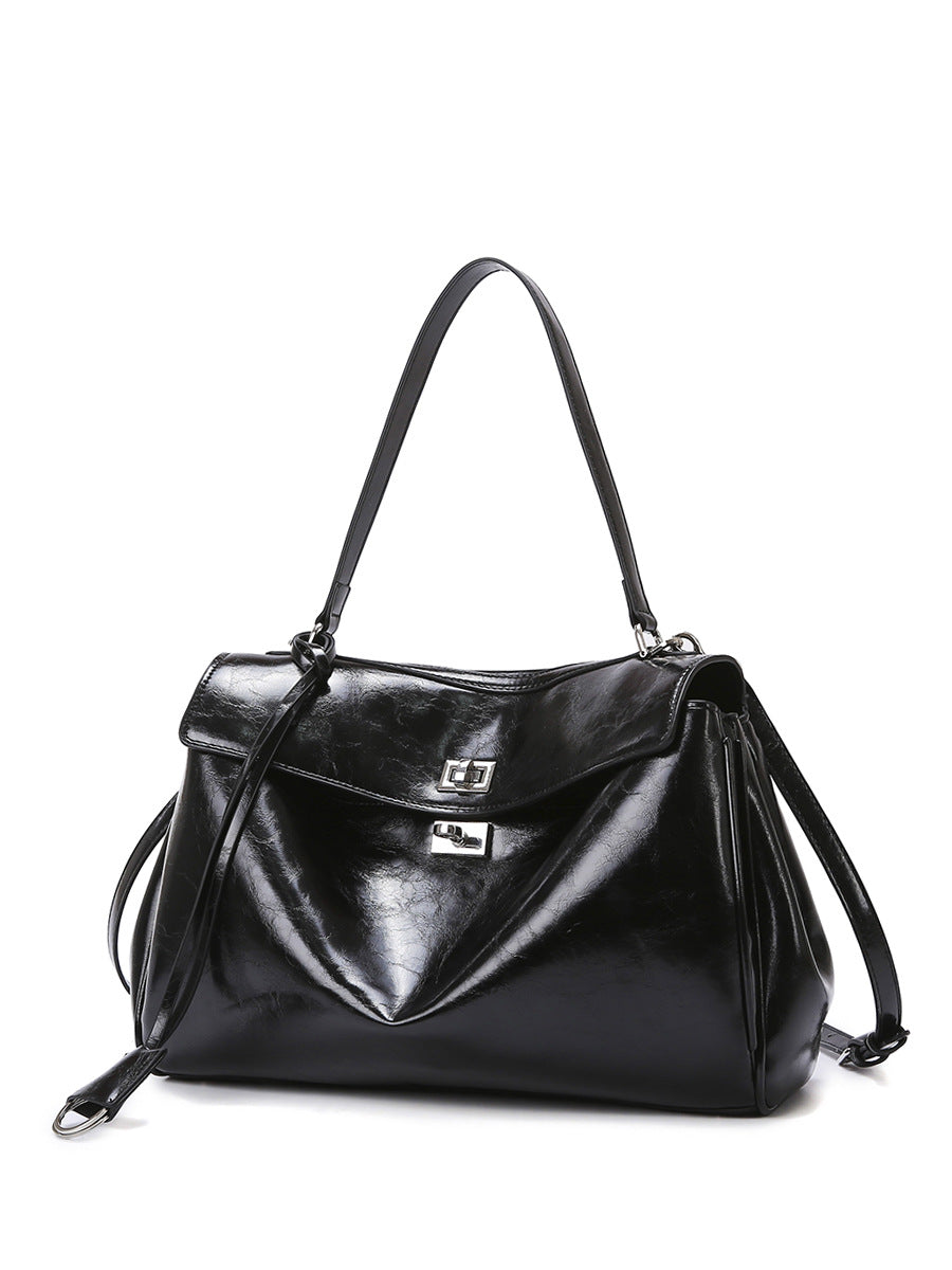 2025 Bag women's popular new rodeo bag large-capacity commuter tote bag B home same handbag texture shoulder bag