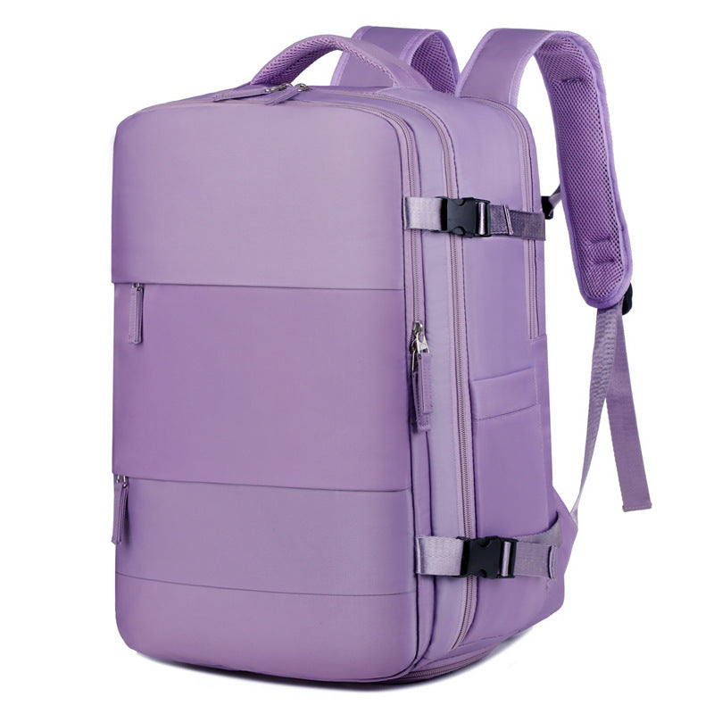 2025 Backpack Men's and Women's Simple Commuter Travel Computer Backpack Canvas Large Capacity Junior High School High School Student School Bag