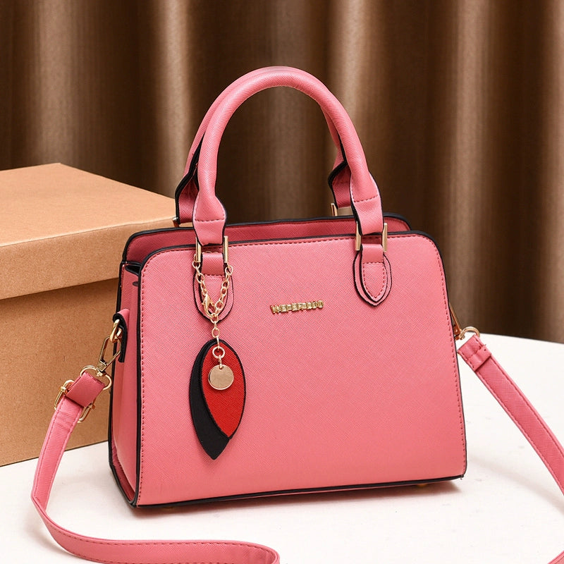 Women's bag new trendy temperament simple and versatile shoulder messenger bag large capacity fashion bridal bag handbag