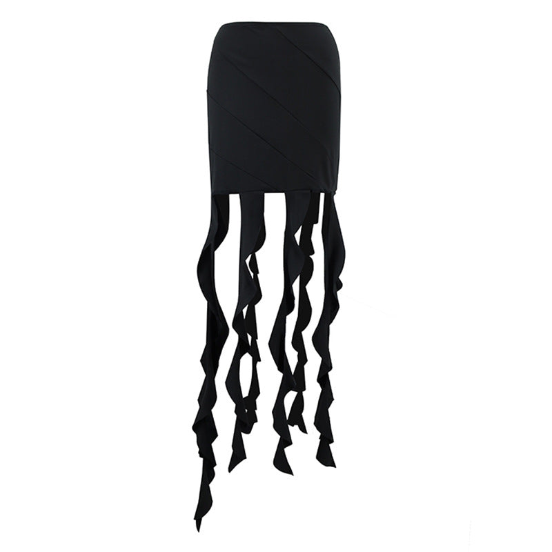 VZYZV 2025 popular summer ins style sexy hot girls women's clothing street trendy jellyfish lotus leaf edge hip skirt one piece hair