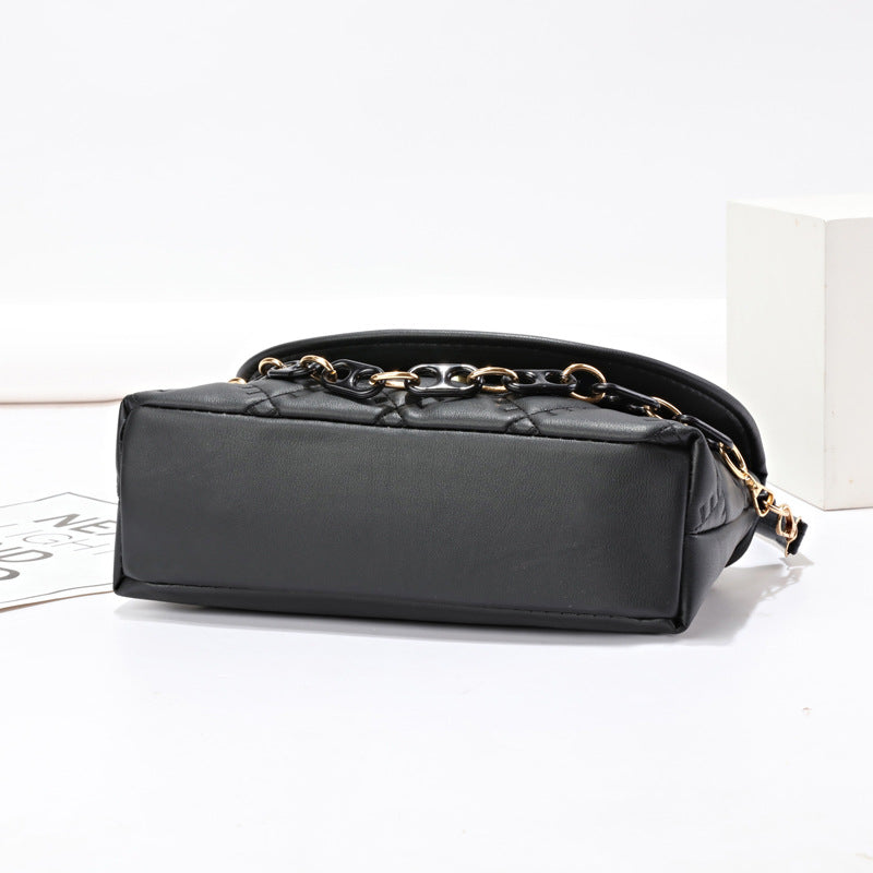 SIXSR 2025Women's bag new fashion trend large-capacity chain bag simple casual underarm bag diamond commuter shoulder bag