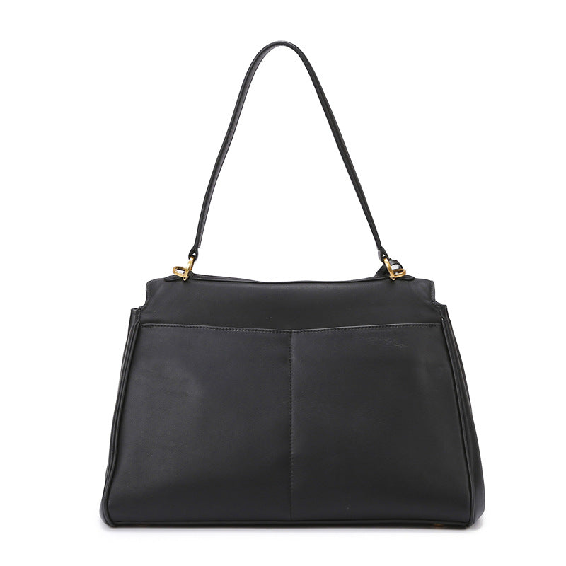 2025 Bag women's popular new rodeo bag large-capacity commuter tote bag B home same handbag texture shoulder bag