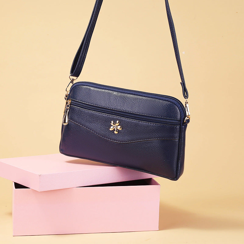 SIXSR 2025Casual Internet celebrity hair new women's messenger bag flower solid color bag women's Korean version change shoulder cross bag