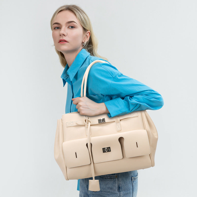 2025 Tote bag popular new rodeo women's bag fashionable and simple handbag women's large-capacity bag commuter shoulder bag