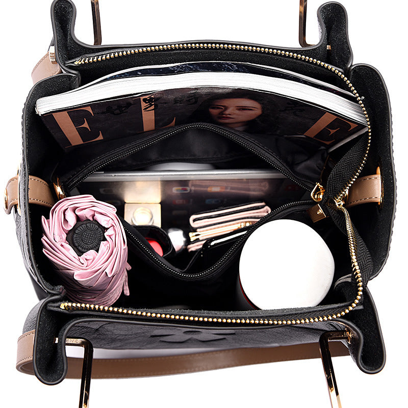 2025 Bags women's New hot-selling new bucket bags, high-end fashion embossed handbags, large-capacity mother and child shoulder bags