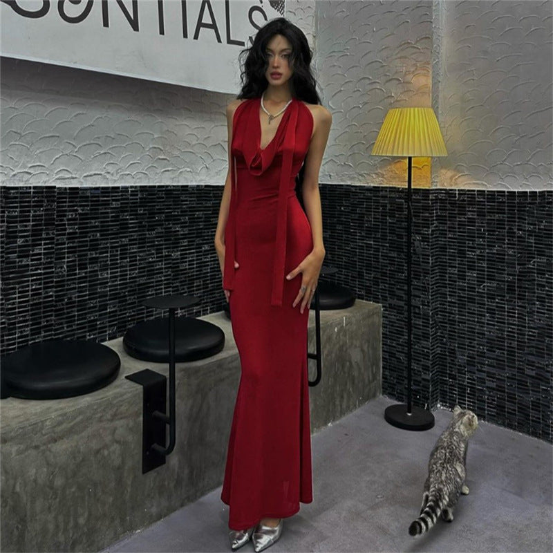2023 new summer New 2025 style sexy babes personalized niche street slim and thin fashion dress