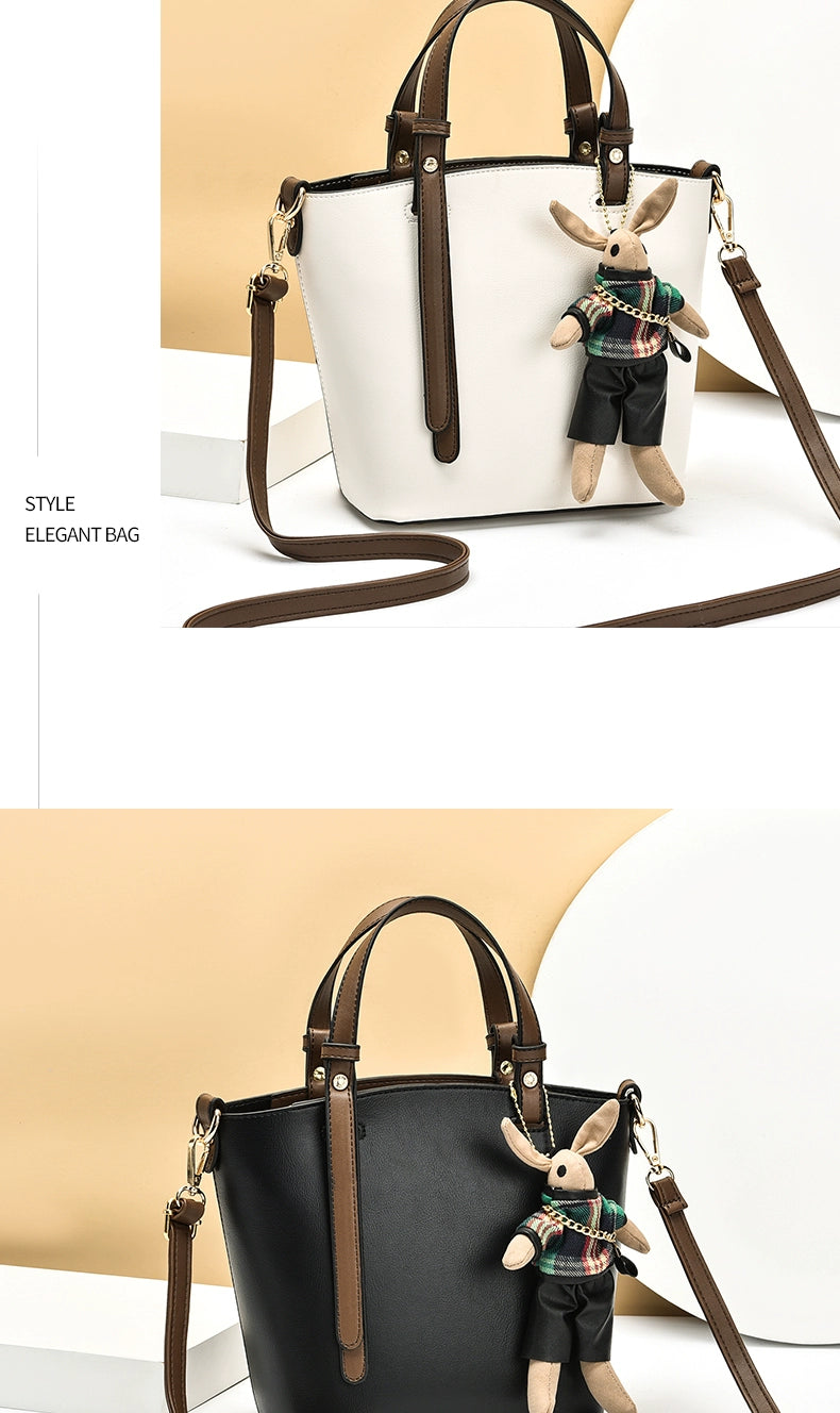 Bag Women's 2022 New Women's Bag Portable Crossbody Bag Texture Fashion Versatile Bucket Bag Large Capacity Tote Bag