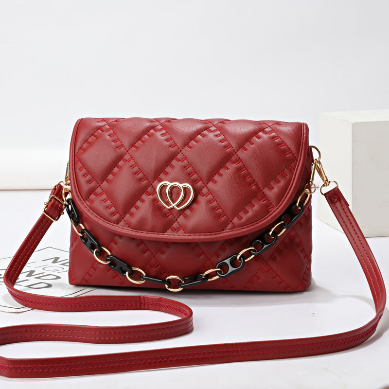 SIXSR 2025Women's bag new fashion trend large-capacity chain bag simple casual underarm bag diamond commuter shoulder bag