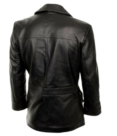 2025 Independent station wish New autumn and winter PU leather jacket fit double-breasted lapel casual jacket 6539