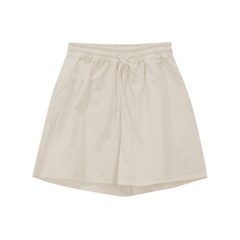 Walking pants casual shorts women's summer new cotton and linen niche loose Korean version summer pajama pants can be worn outside home clothes