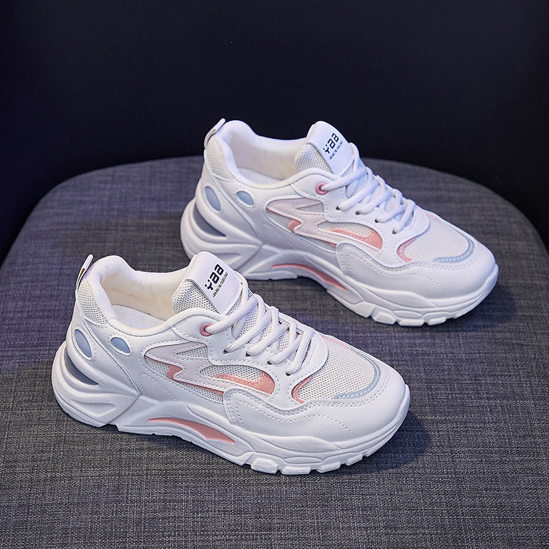 2025 spring new Korean version ins dad shoes female students versatile platform sports shoes female street photography casual 811-1