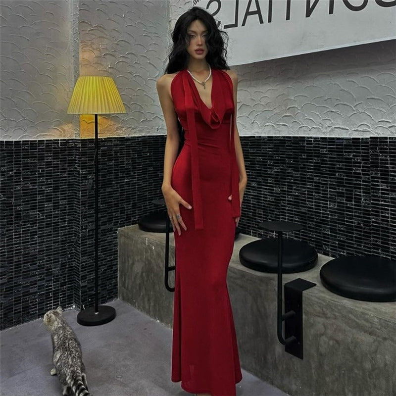 2023 new summer New 2025 style sexy babes personalized niche street slim and thin fashion dress