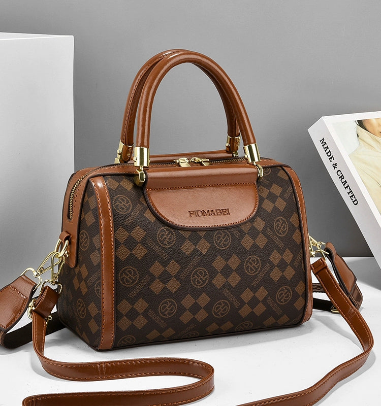 Women's bags trendy fashion handbags new versatile Boston bags retro temperament shoulder messenger bags women