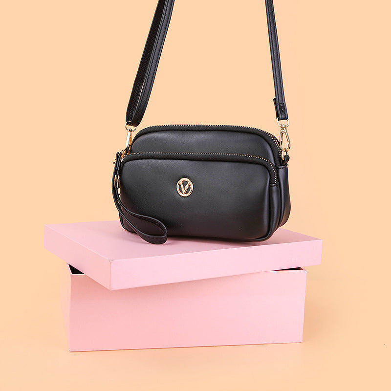 SIXSR 2025Hot style niche women's bag design new Internet celebrity shoulder messenger bag Korean version fashion small bag mini mobile phone bag