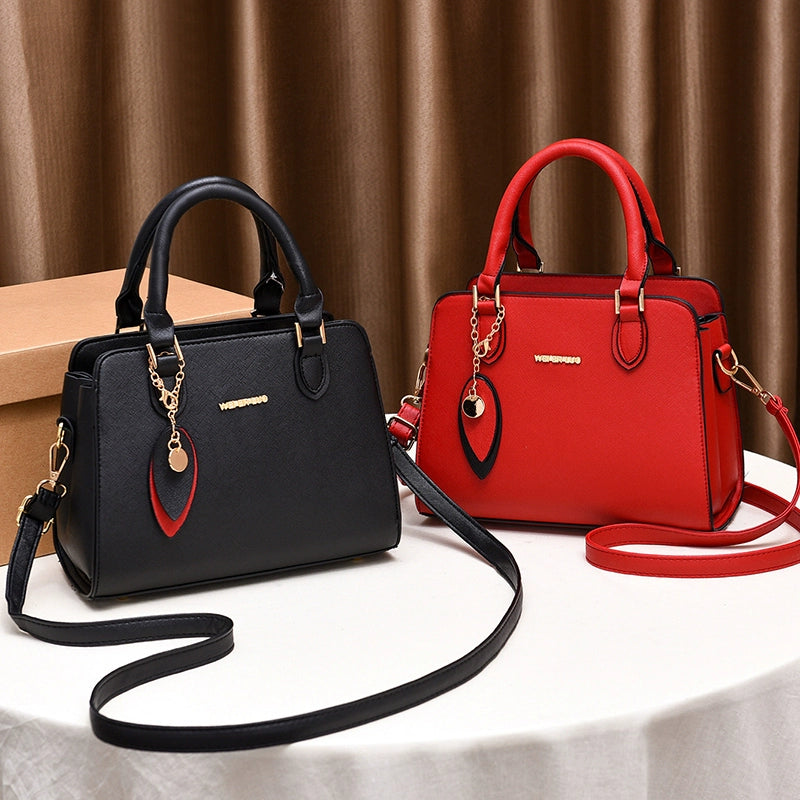 Women's bag new trendy temperament simple and versatile shoulder messenger bag large capacity fashion bridal bag handbag