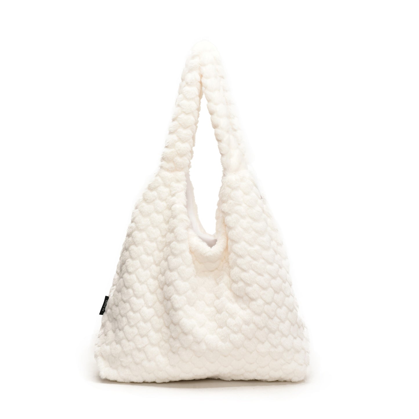 SIXSR 2025 popular autumn and winter new tote bag Korean version plush three-dimensional love shoulder bag versatile girl vest shopping bag woman