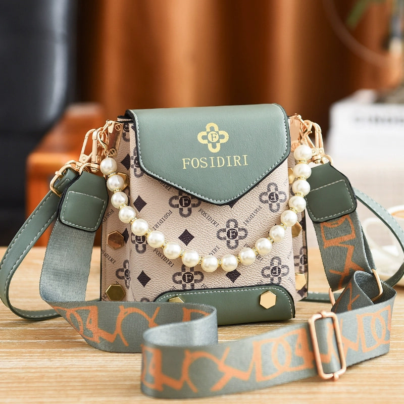 Bag women new trendy ins Internet celebrity fashion versatile shoulder messenger mobile phone bag change bag small bag