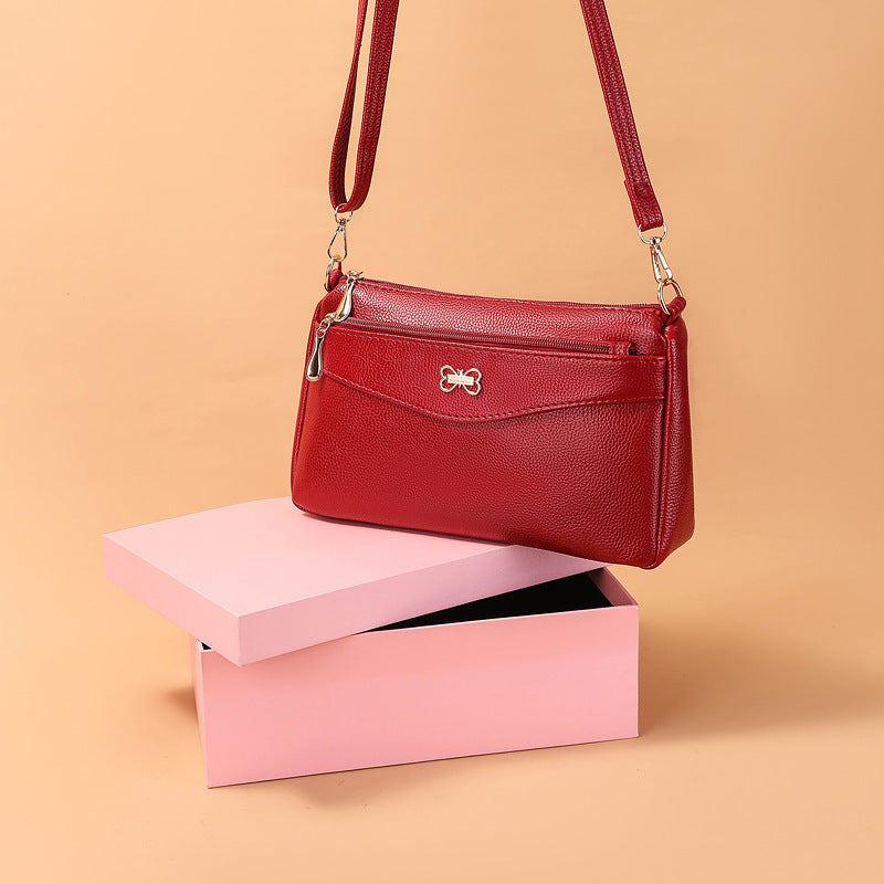 SIXSR 2025Women's bag small bag summer trend new messenger shoulder bag fashionable middle-aged pu Korean version messenger women's bag
