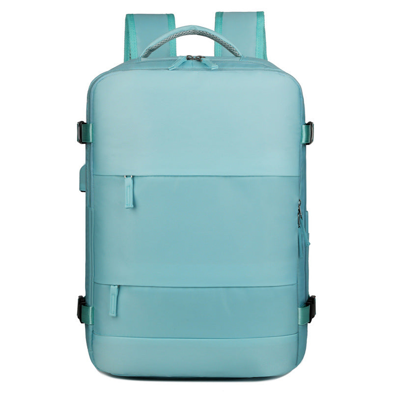 2025 Backpack Men's and Women's Simple Commuter Travel Computer Backpack Canvas Large Capacity Junior High School High School Student School Bag