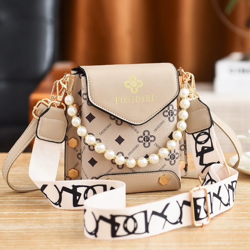 Bag women new trendy ins Internet celebrity fashion versatile shoulder messenger mobile phone bag change bag small bag