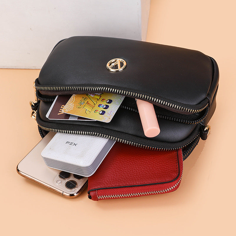 SIXSR 2025Hot style niche women's bag design new Internet celebrity shoulder messenger bag Korean version fashion small bag mini mobile phone bag
