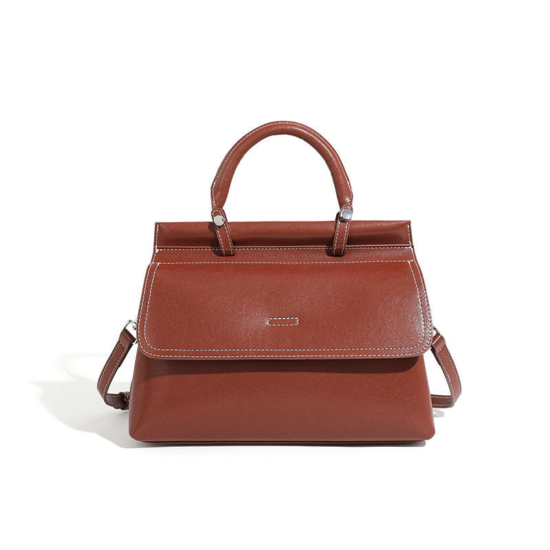 popular new leather women's bag handbag commuting Popular style soft cowhide large capacity autumn and winter messenger shoulder bag genuine leather