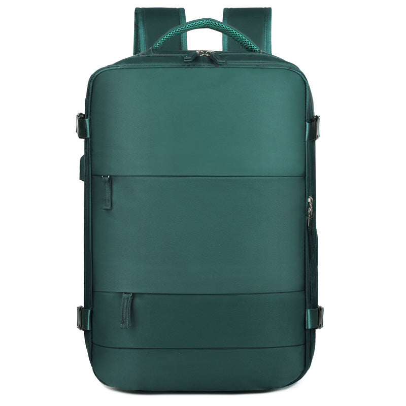 2025 Backpack Men's and Women's Simple Commuter Travel Computer Backpack Canvas Large Capacity Junior High School High School Student School Bag