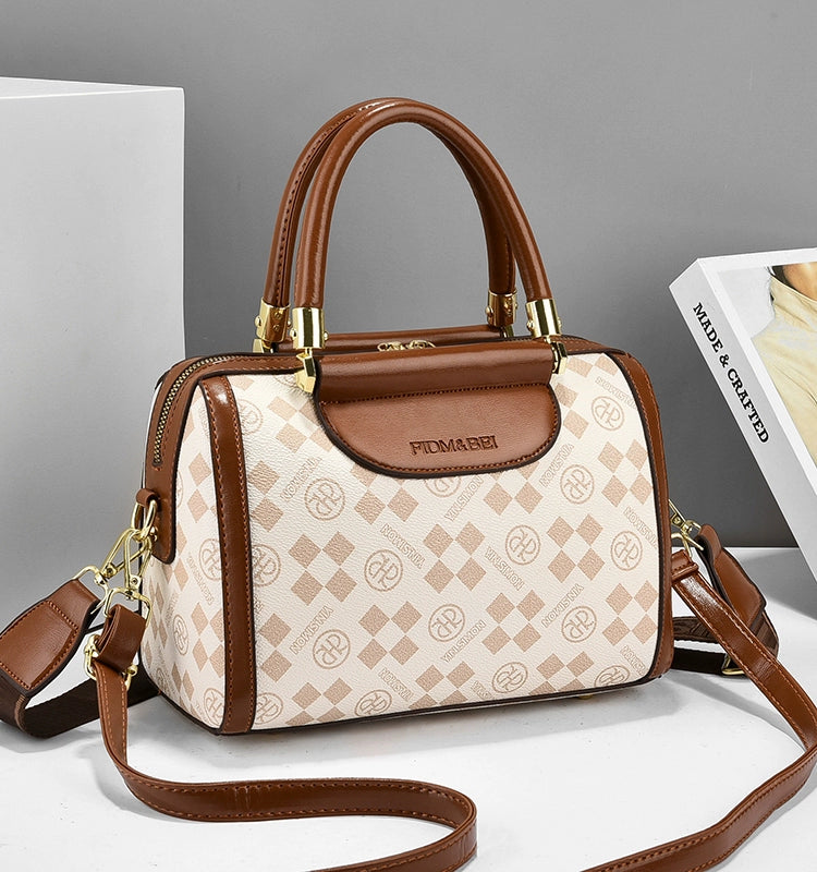 Women's bags trendy fashion handbags new versatile Boston bags retro temperament shoulder messenger bags women