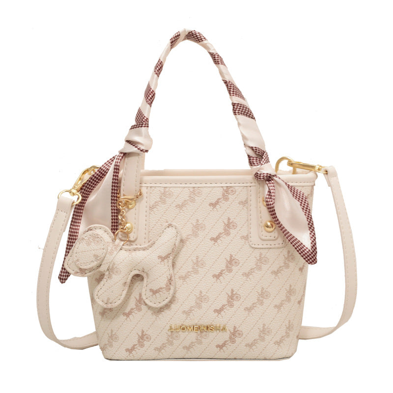 SIXSR 2025 popular new high-end texture niche handbag bag female Popular style shoulder large capacity tote bag crossbody bucket bag