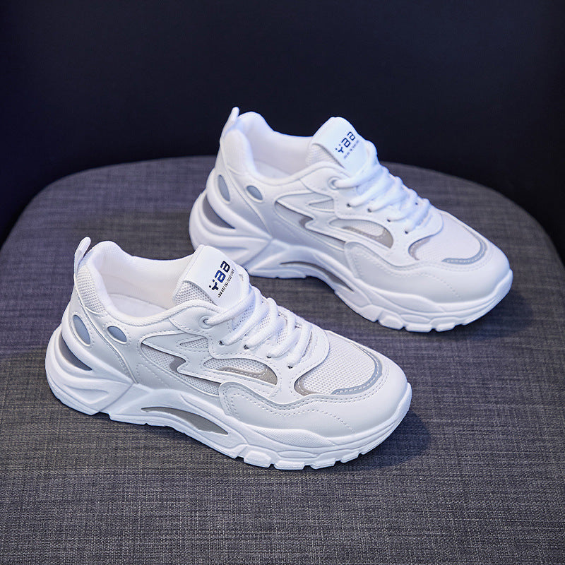 2025 spring new Korean version ins dad shoes female students versatile platform sports shoes female street photography casual 811-1
