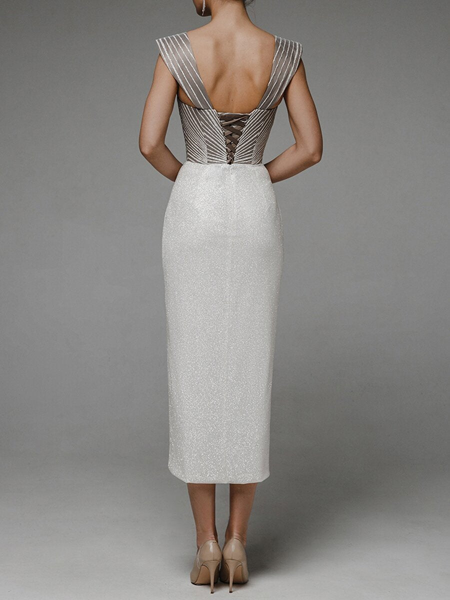 2025 spring and summer new women's clothing sexy suspender backless embroidered hip-wrapped dress dress