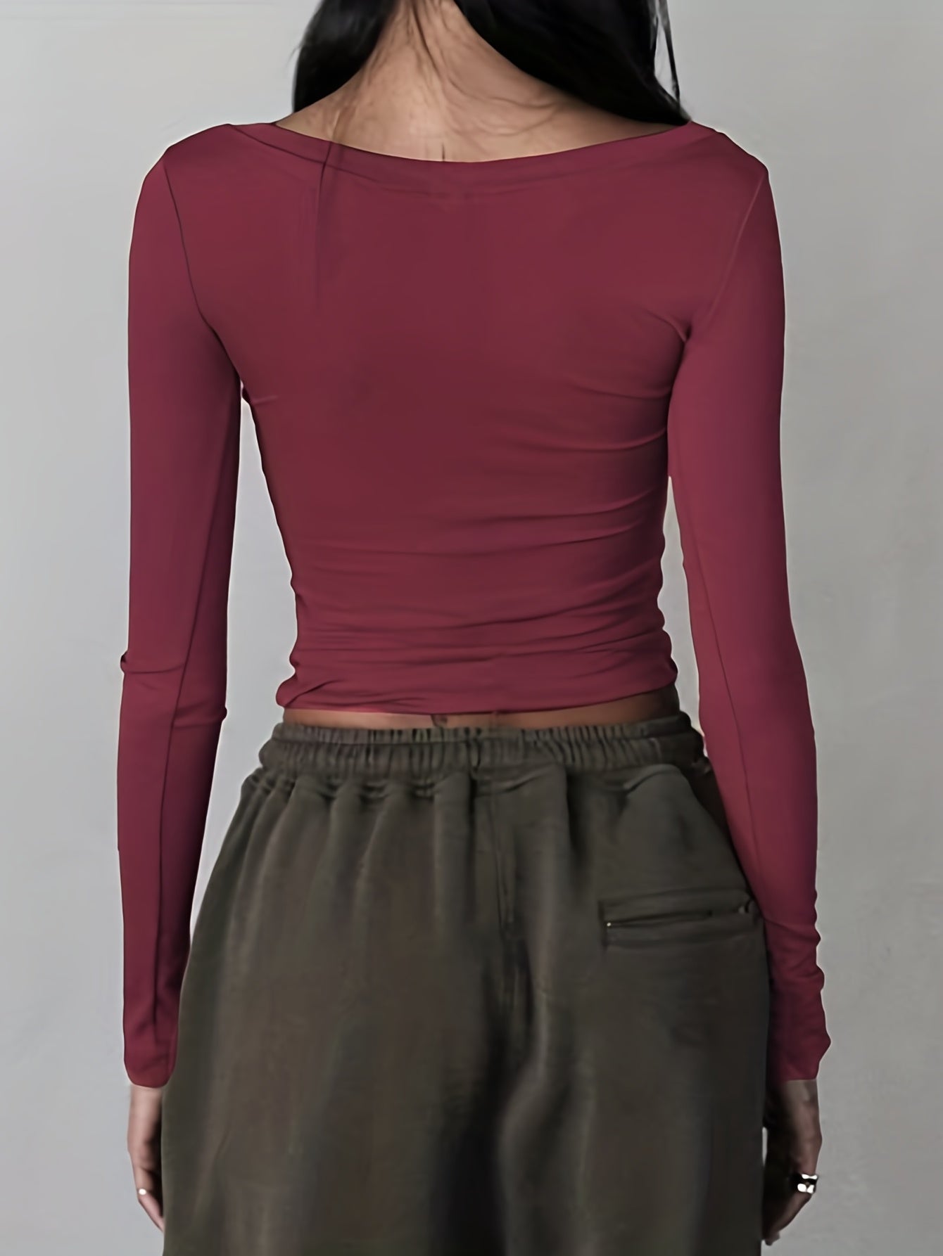 Sixsr Y2K Fairy Grunge T-Shirt, Spring & Fall Casual Top, Women's Clothing