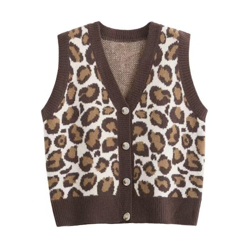 New leopard men Luxury golf Camouflage Le Fleur Tyler The Creator Knit Casual Sweaters Vest sleeveless Asian Size Drake #M14